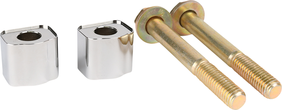 THRASHIN SUPPLY CO. Riser Extensions - 1" - Chrome TSC-9801-3