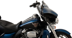 KLOCK WERKS Flare* Windshield - 4" - Black - '14-'23 FLH KWW-01-0404