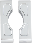 KLOCK WERKS Hugger Front Fender Mounting Blocks - For 21" Wheels - Chrome KWFS-01-0102-C