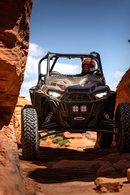 KLOCK WERKS Flare* Windshield - 4-1/2" - Dark Smoke - RZR KWW-05-0529