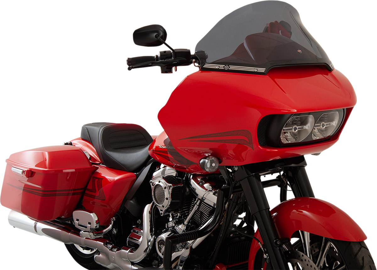 KLOCK WERKS Flare* Windshield - 12" - Dark Smoke - FLTR KWW-01-0328