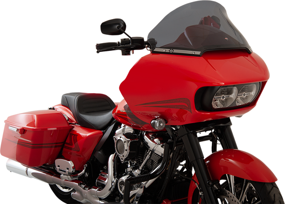 KLOCK WERKS Flare* Windshield - 12" - Dark Smoke - FLTR KWW-01-0328