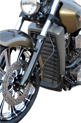 KLOCK WERKS Outrider Radiator Guard - Natural - Indian Scout KWS-04-0321
