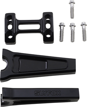 SLYFOX Handlebar Riser Kit - Straight - 1" Clamping - 6" Rise - Black TM-SLY4