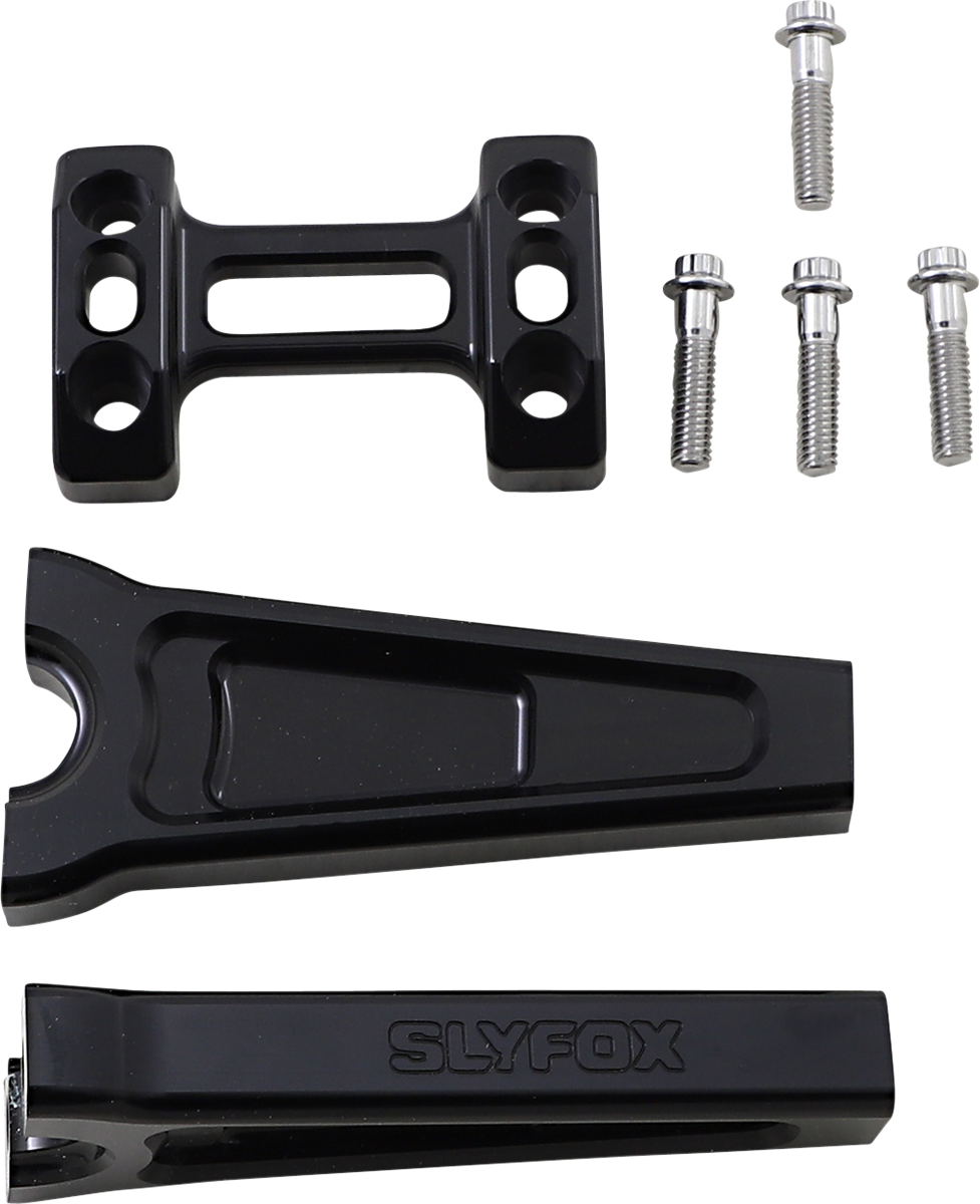 SLYFOX Handlebar Riser Kit - Straight - 1" Clamping - 6" Rise - Black TM-SLY4