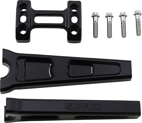 SLYFOX Handlebar Riser Kit - Straight - 1" Clamping - 8" Rise - Black TM-SLY6