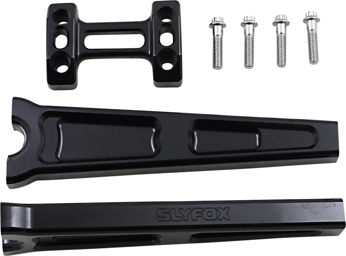 SLYFOX Handlebar Riser Kit - Straight - 1" Clamping - 10" Rise - Black TM-SLY8