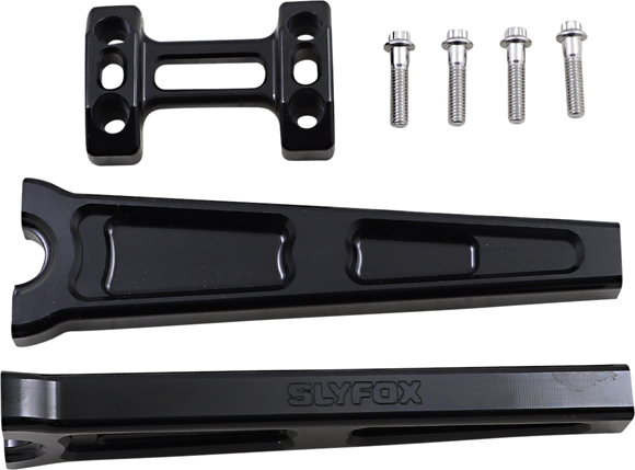 SLYFOX Handlebar Riser Kit - Straight - 1" Clamping - 10" Rise - Black TM-SLY8