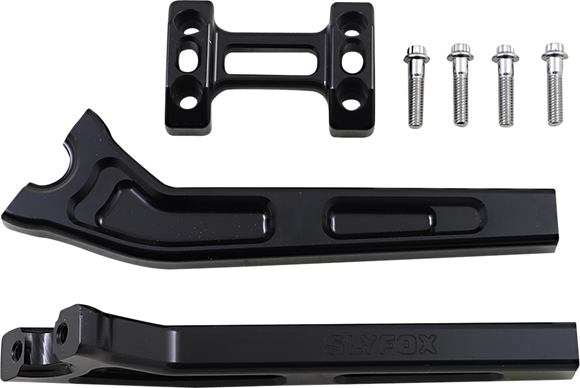 SLYFOX Handlebar Riser Kit - Pullback - 1" Clamping - 10" Rise - Black TM-SLY14