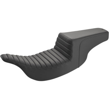 SADDLEMEN - STEP UP SEAT - BLACK, FRONT TUCK N ROLL - '97-07 FLT & FLH