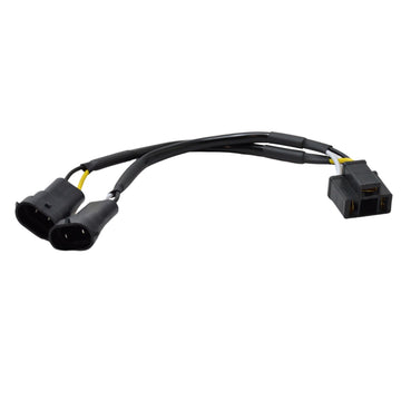 OG H9/H11 to H4 LED headlight adapter harness for Harley‑Davidson — plug‑n‑play