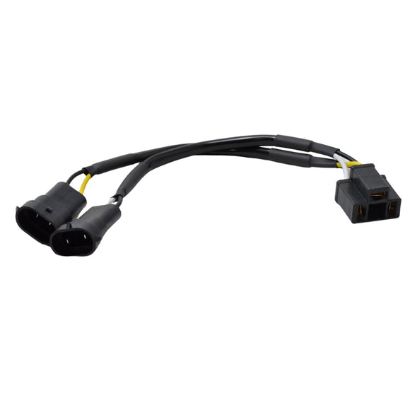 OG H9/H11 to H4 LED headlight adapter harness for Harley‑Davidson — plug‑n‑play
