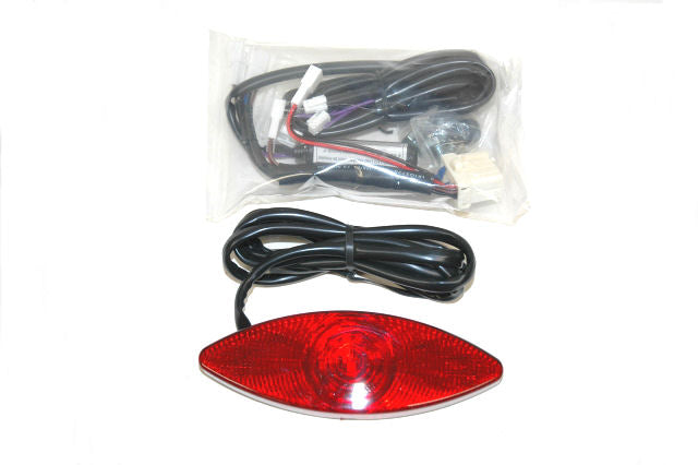 RWD V-Twin Cat Eye tail light red lens with wiring harness