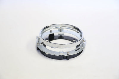 RWD 7" round headlight ring and adapter for Harley Davidson FXR fairing