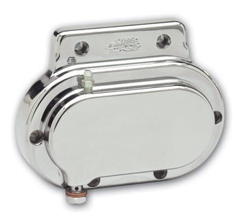 202240 smooth chrome billet hydraulic clutch actuator with banjo bolt and bleeder screw for 1987–2006 Harley-Davidson Big Twin (5-speed)