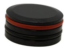 202240KP hard-anodized replacement piston with red and black O-rings for Pro-One hydraulic clutch actuators (fits 202240, 202240B, 202250), 1.556 in diameter x 0.730 in height