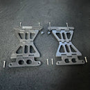 Lightweight composite No Drama Lid Stoppers for Harley Touring models. in Black