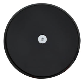 Pro-One Smooth billet aluminum air cleaner cover, black anodized, 5.485-inch diameter, fits Arlen Ness Big Sucker and S&S Stealth filters for Harley-Davidson