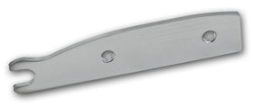 Chrome choke bracket for Harley-Davidson EVO 1984–1999, billet-style with forked end and two mounting holes