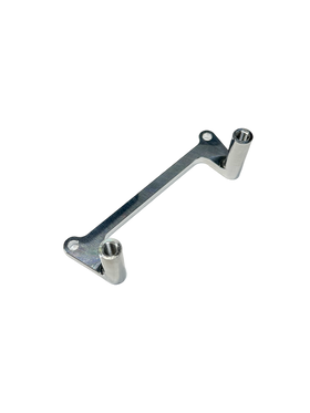 Replacement headlight bracket for MXV1 39mm triple tree, raw aluminum finish
