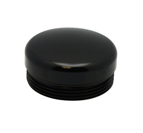 Black replacement Stash Tube cap, threaded with included O-ring, fits Pro-One Stash Tubes