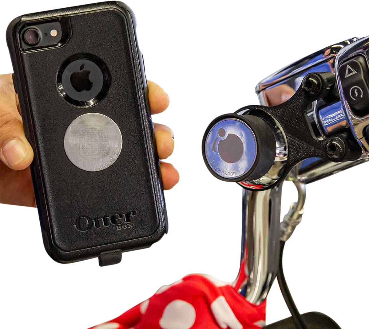 KLOCK WERKS iOmounts* Device Mount - Handlebar Mount - Black KWD-01-0605-B