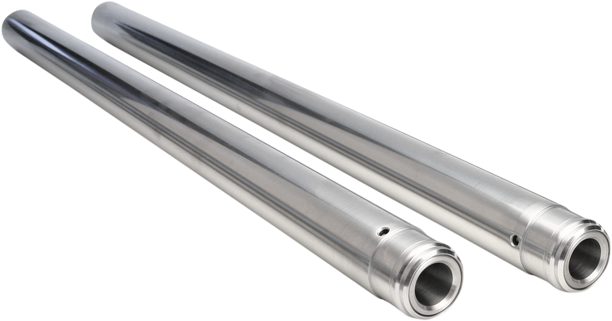 CUSTOM CYCLE ENGINEERING Fork Tubes - 43 mm - +4" Length - Ultra Chrome - Inverted 710111