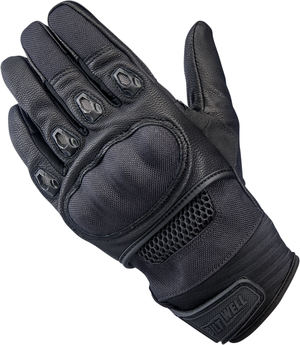 BILTWELL Bridgeport Gloves - Black Out - Small 1509-0101-302