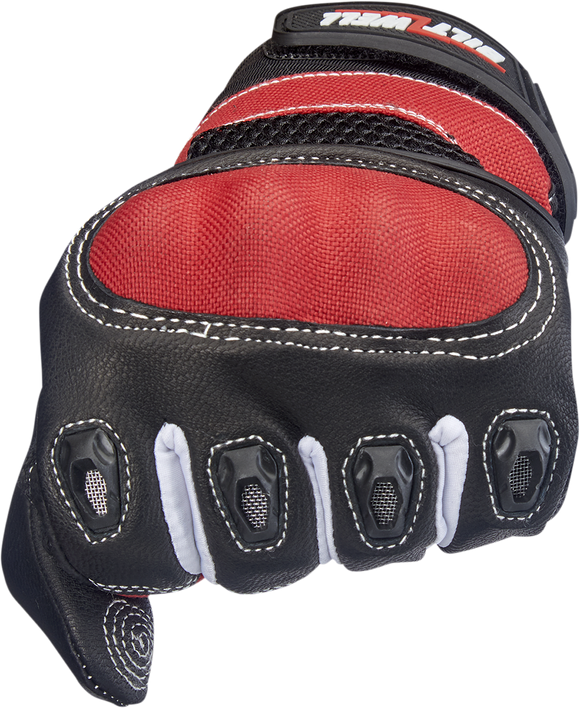 BILTWELL Bridgeport Gloves - Red - Large 1509-0801-304