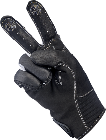 BILTWELL Bridgeport Gloves - Gray - Large 1509-1101-304
