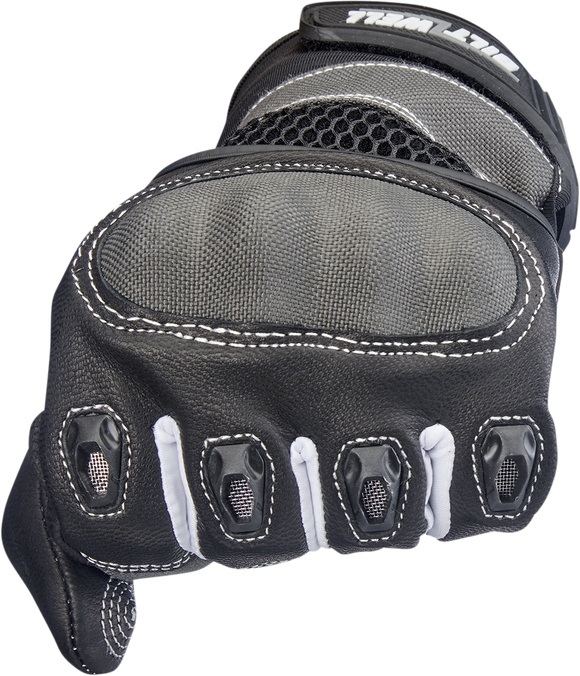 BILTWELL Bridgeport Gloves - Gray - Large 1509-1101-304