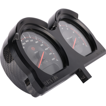 Thrashin Supply Co. Gauge Relocation Kit Black Front