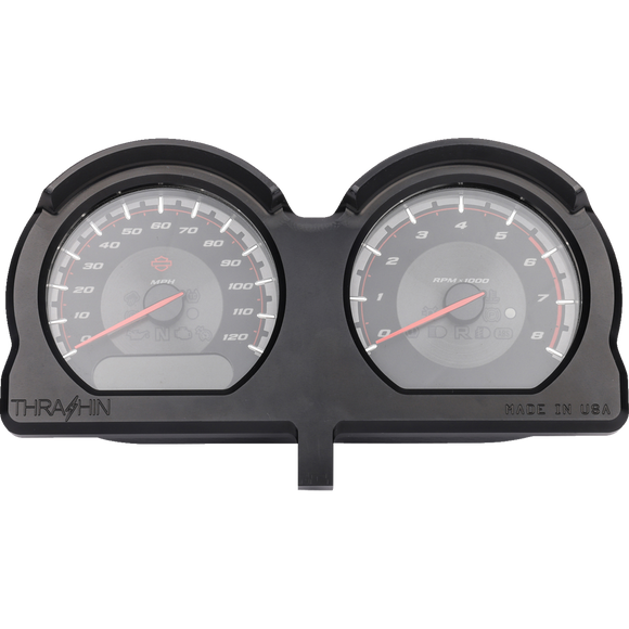 Thrashin Supply Co. Black Gauge Relocation Kit for Harley-Davidson Road Glide, TSC-2707-1