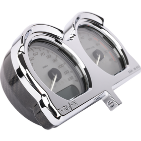 Thrashin Supply Co. Chrome Gauge Relocation Kit for Harley-Davidson Road Glide, TSC-2707-3