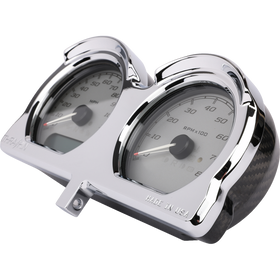 Thrashin Supply Co. Chrome Gauge Relocation Kit for Harley-Davidson Road Glide, TSC-2707-3