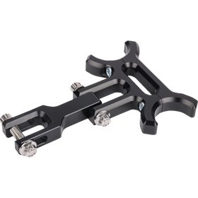 Thrashin Supply Co. Holeshot Riser Gauge Relocation Mounting Bracket in black, TSC-2215