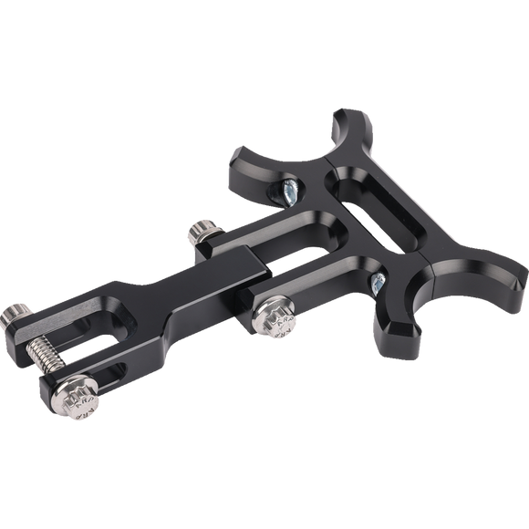 Thrashin Supply Co. Holeshot Riser Gauge Relocation Mounting Bracket Black