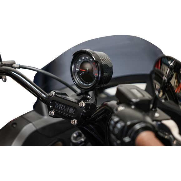Thrashin Supply Co. gauge relocation kit TSC-2710-1 billet aluminum and carbon fiber for Harley-Davidson FXLRS Low Rider S FXLRST Low Rider ST