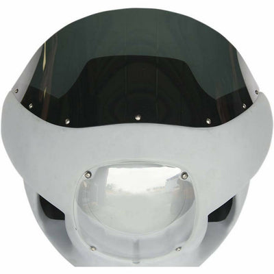 RWD V-Twin FXR fairing only white motorcycle headlight fairing with smoked windshield