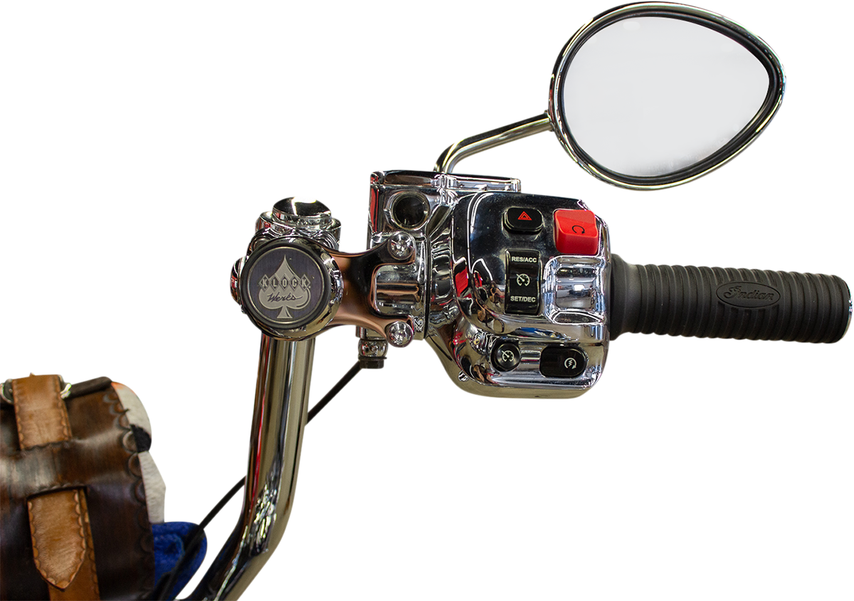 KLOCK WERKS iOmount* for Indian - Ambidextrous Mount - Chrome - Touring KWD-04-0606-C