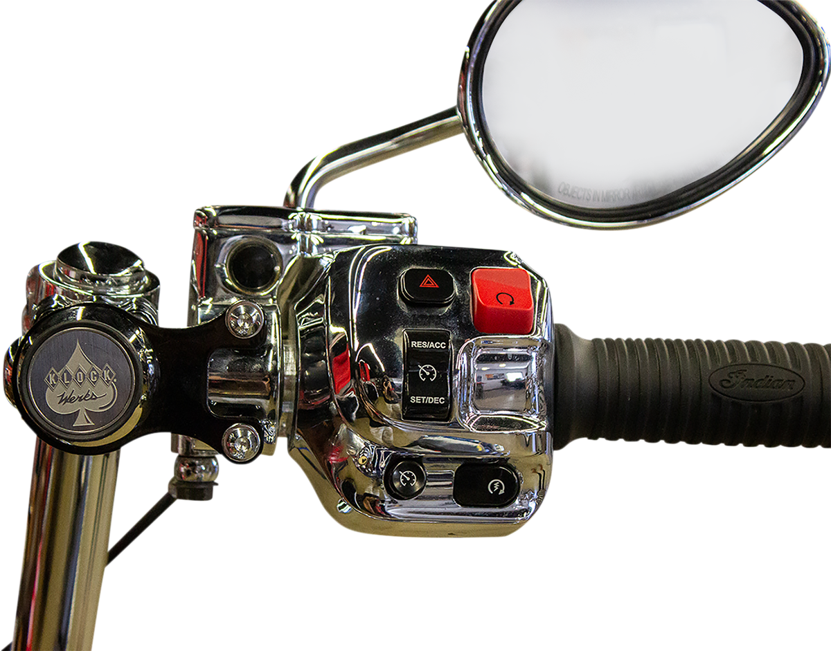 KLOCK WERKS iOmount* for Indian - Ambidextrous Mount - Black - Touring KWD-04-0606-B