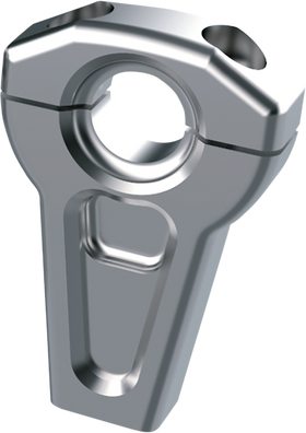 SLYFOX Handlebar Riser Kit - Straight - 1" Clamping - 3-1/2" Rise - Raw TM-SLY17