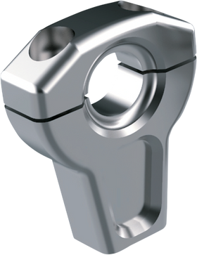 SLYFOX Handlebar Riser Kit - Straight - 1" Clamping - 2-1/2" Rise - Raw TM-SLY15