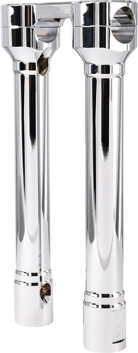 THRASHIN SUPPLY CO. Hole Shot Risers - 10" - Chrome TSC-1010-3