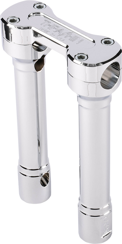 THRASHIN SUPPLY CO. Hole Shot Risers - 8" - Chrome TSC-8100-3