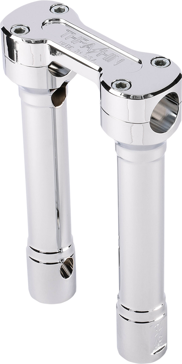 THRASHIN SUPPLY CO. Hole Shot Risers - 8" - Chrome TSC-8100-3