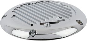 THRASHIN SUPPLY CO. Derby Cover - Finned - Chrome - M8 TSC-3017-3