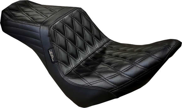 LE PERA Tailwhip Seat - Double Diamond - Black - FXLR/FLSB '18-'23 LYR-580DD
