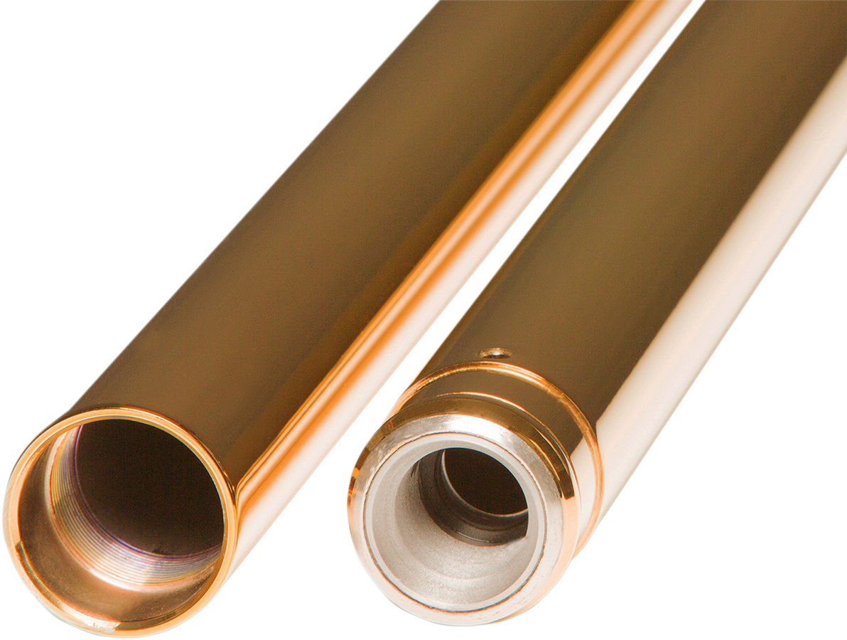 CUSTOM CYCLE ENGINEERING Fork Tubes - 41 mm - 22.25" - Gold T 2001TN