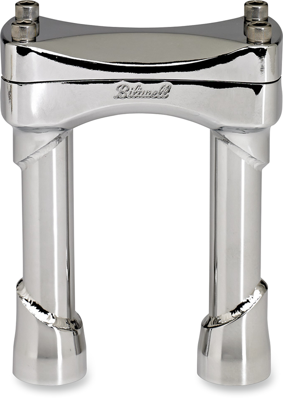 BILTWELL Murdock Handlebar Risers - 6" - Chrome 6403-105-06